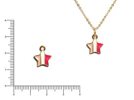 Dije Esmaltado Estrellas Multicolor